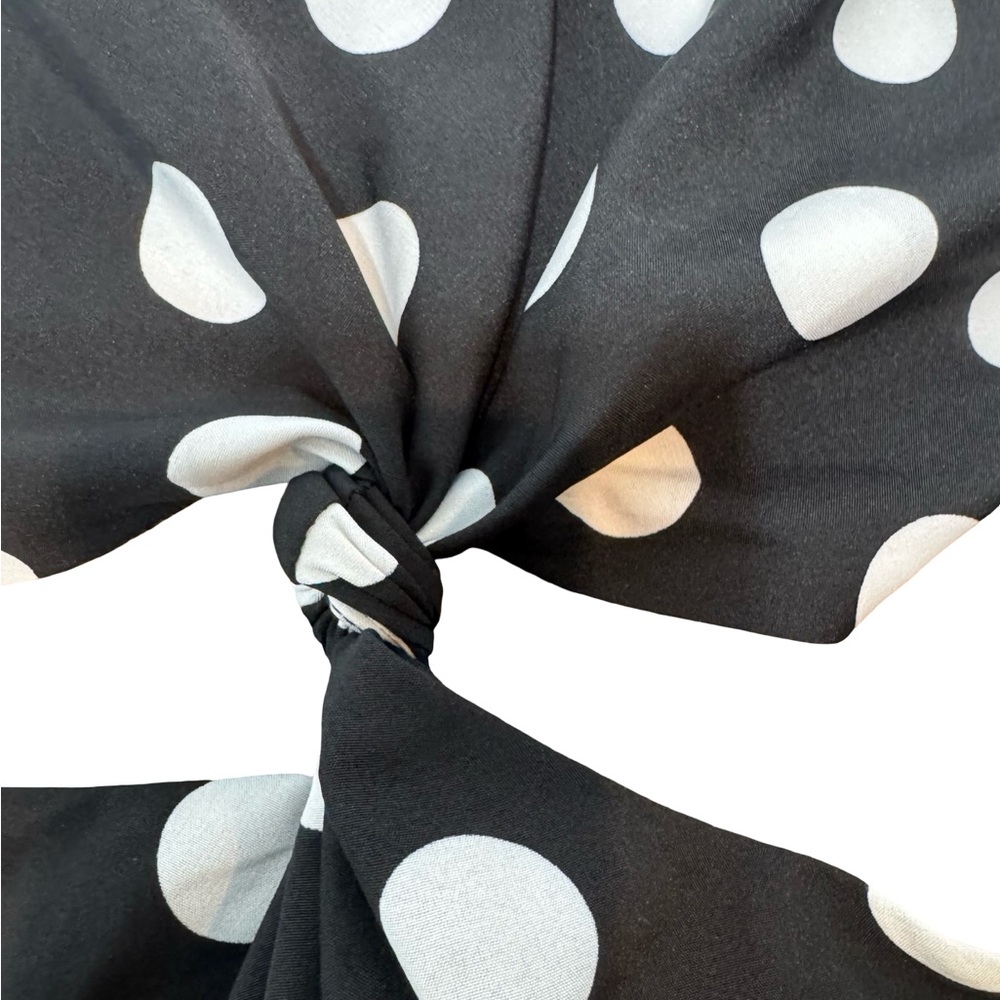Vici Black & White Polka Dots Flirty Girly  Front Cutout woman’s SZ S - Picture 4 of 15